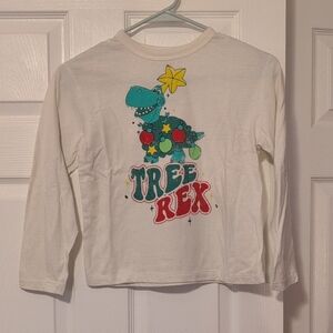 Disney Tree Rex Toy Story Christmas Kids Long Sleeve Shirt